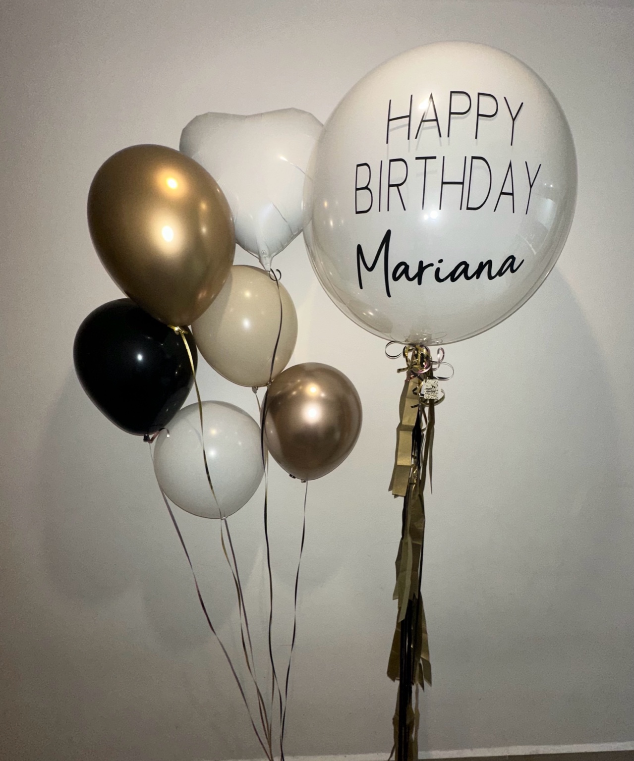 Burbuja “Feliz día MOM” – Rose Gold